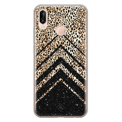 Casimoda Huawei P20 Lite siliconen hoesje - Chevron luipaard