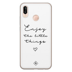 Casimoda Huawei P20 Lite siliconen hoesje - Enjoy life