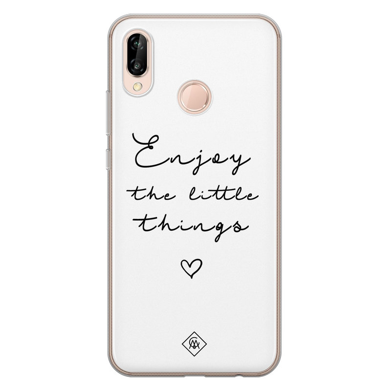 Casimoda Huawei P20 Lite siliconen hoesje - Enjoy life