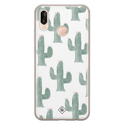 Casimoda Huawei P20 Lite siliconen hoesje - Cactus print