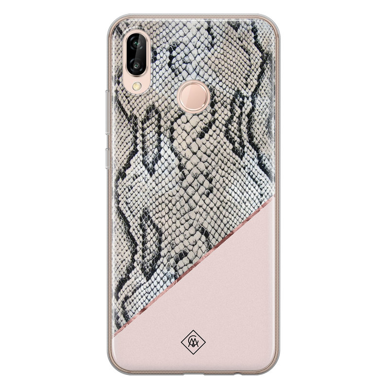 Casimoda Huawei P20 Lite siliconen hoesje - Snake print