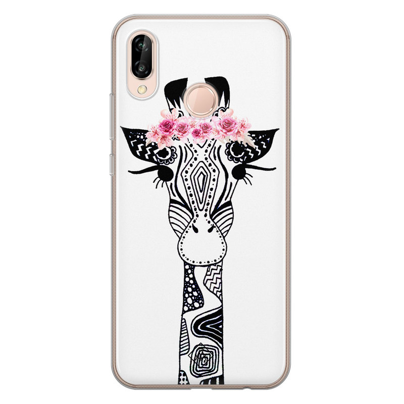 Casimoda Huawei P20 Lite siliconen telefoonhoesje - Giraffe