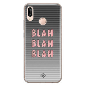 Casimoda Huawei P20 Lite siliconen telefoonhoesje - Blah blah blah