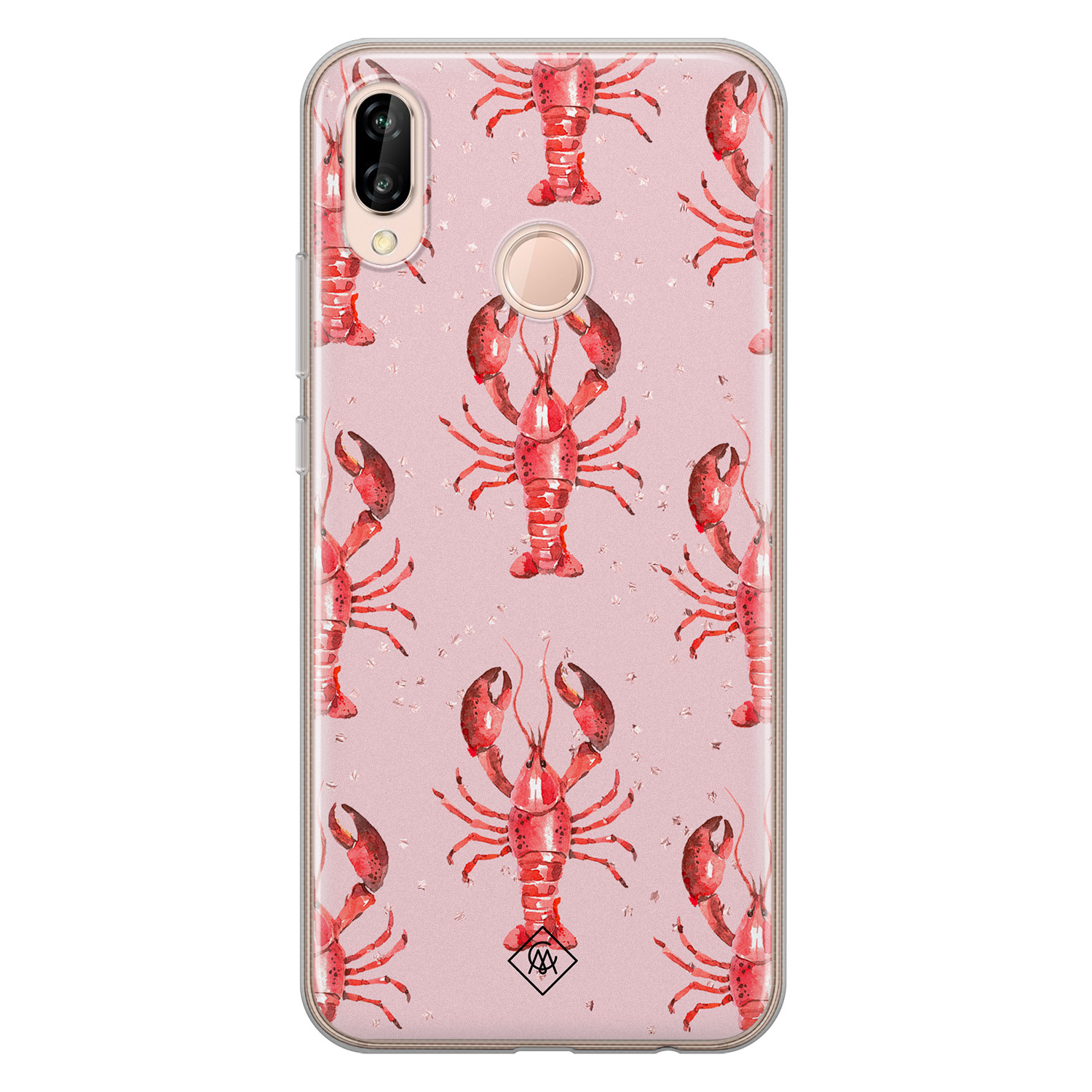 Huawei P20 Lite siliconen telefoonhoesje Lobster all the way