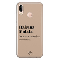 Casimoda Huawei P20 Lite siliconen hoesje - Hakuna matata