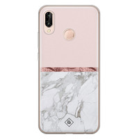 Casimoda Huawei P20 Lite siliconen telefoonhoesje - Rose all day