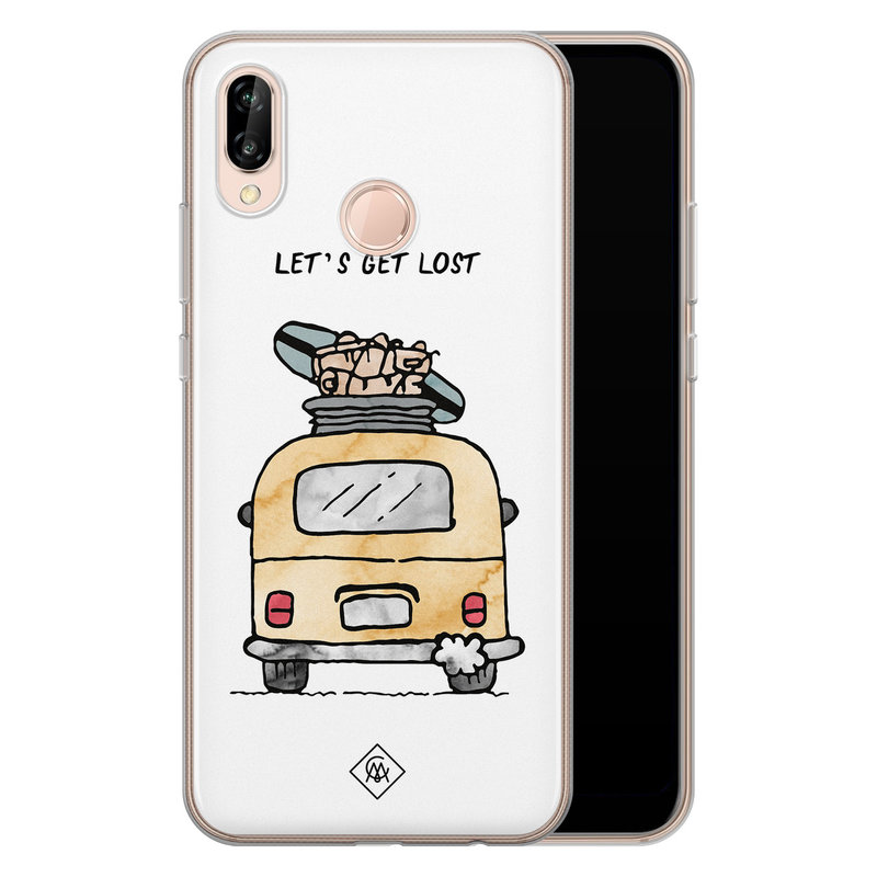 Casimoda Huawei P20 Lite siliconen hoesje - Let's get lost