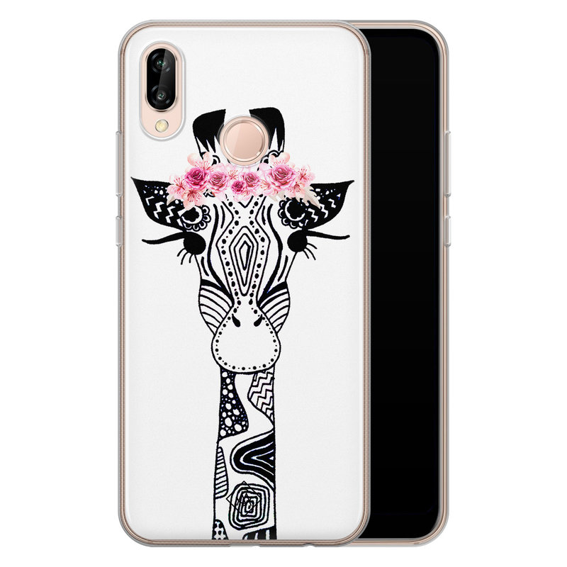 Casimoda Huawei P20 Lite siliconen telefoonhoesje - Giraffe