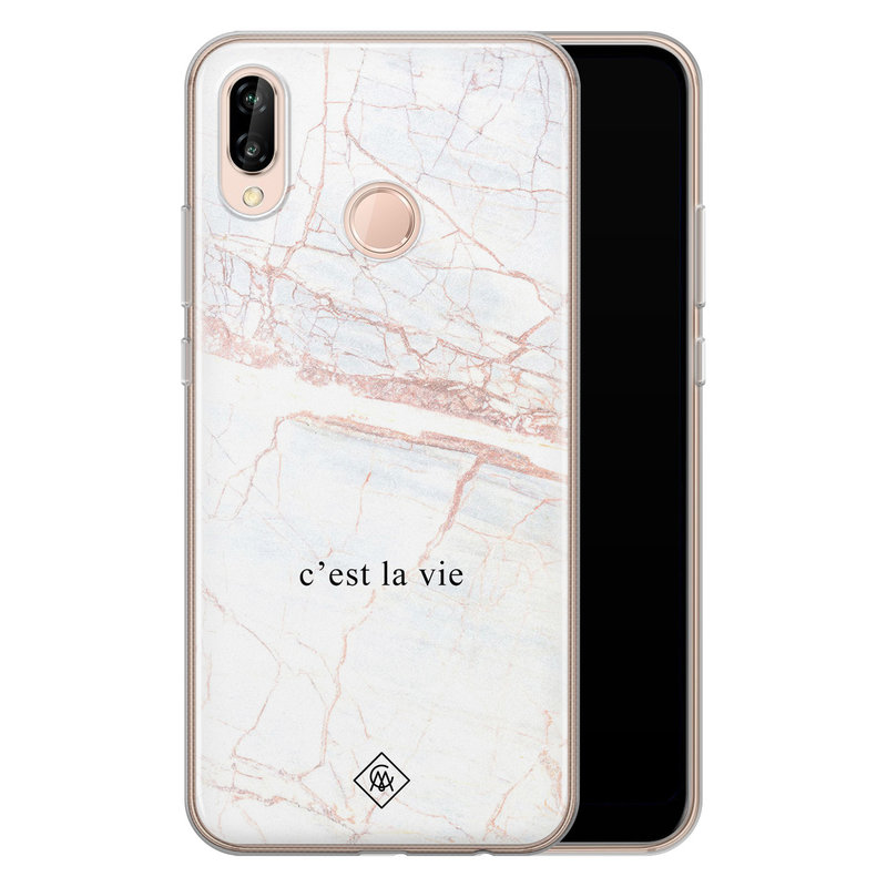 Casimoda Huawei P20 Lite siliconen telefoonhoesje - C'est la vie