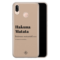 Casimoda Huawei P20 Lite siliconen hoesje - Hakuna matata