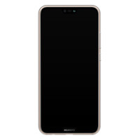 Casimoda Huawei P20 Lite siliconen telefoonhoesje - Palm leaves silhouette
