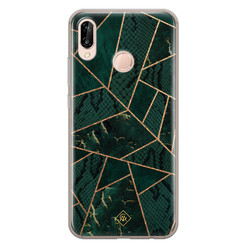 Casimoda Huawei P20 Lite siliconen hoesje - Abstract groen