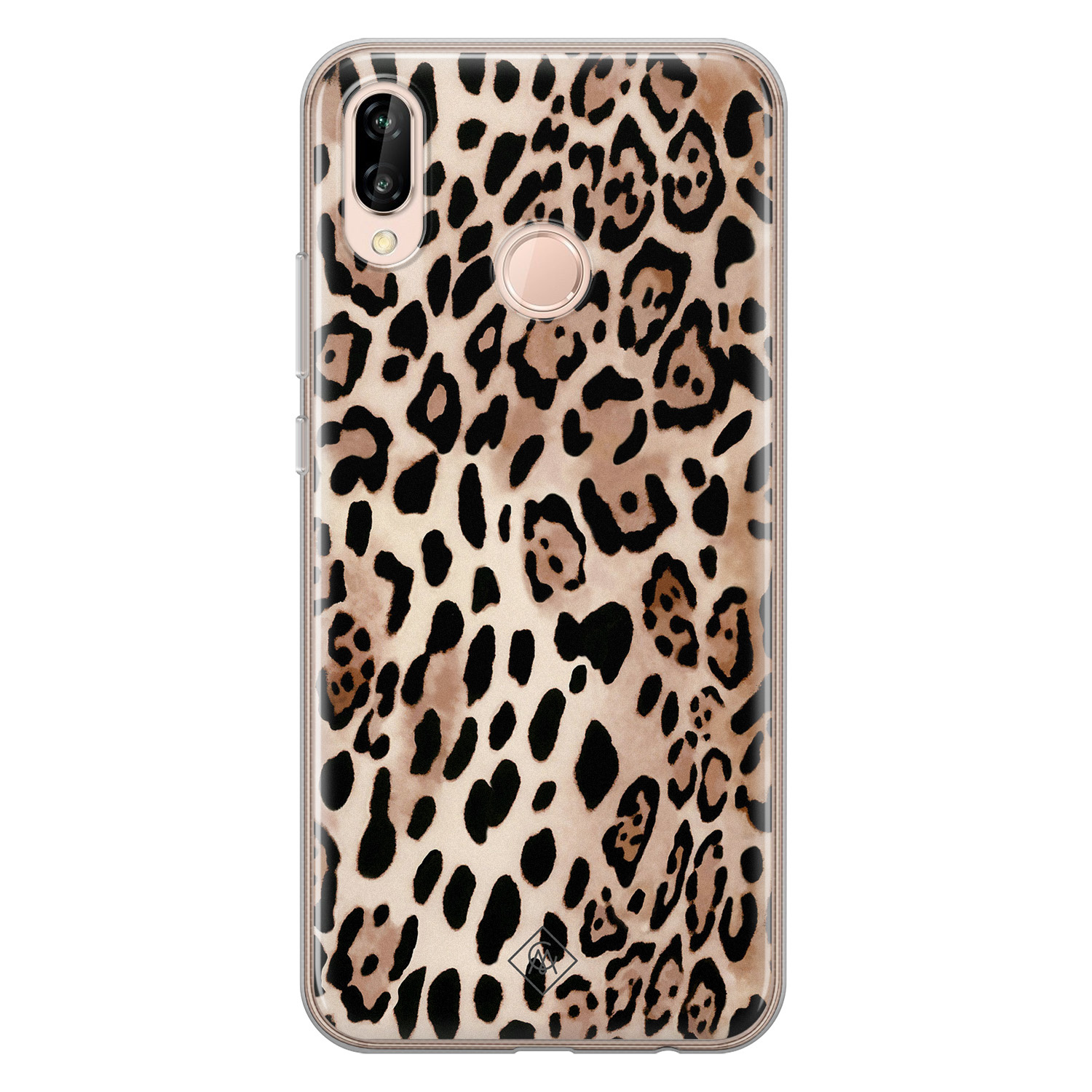 Huawei P20 Lite siliconen hoesje Golden wildcat