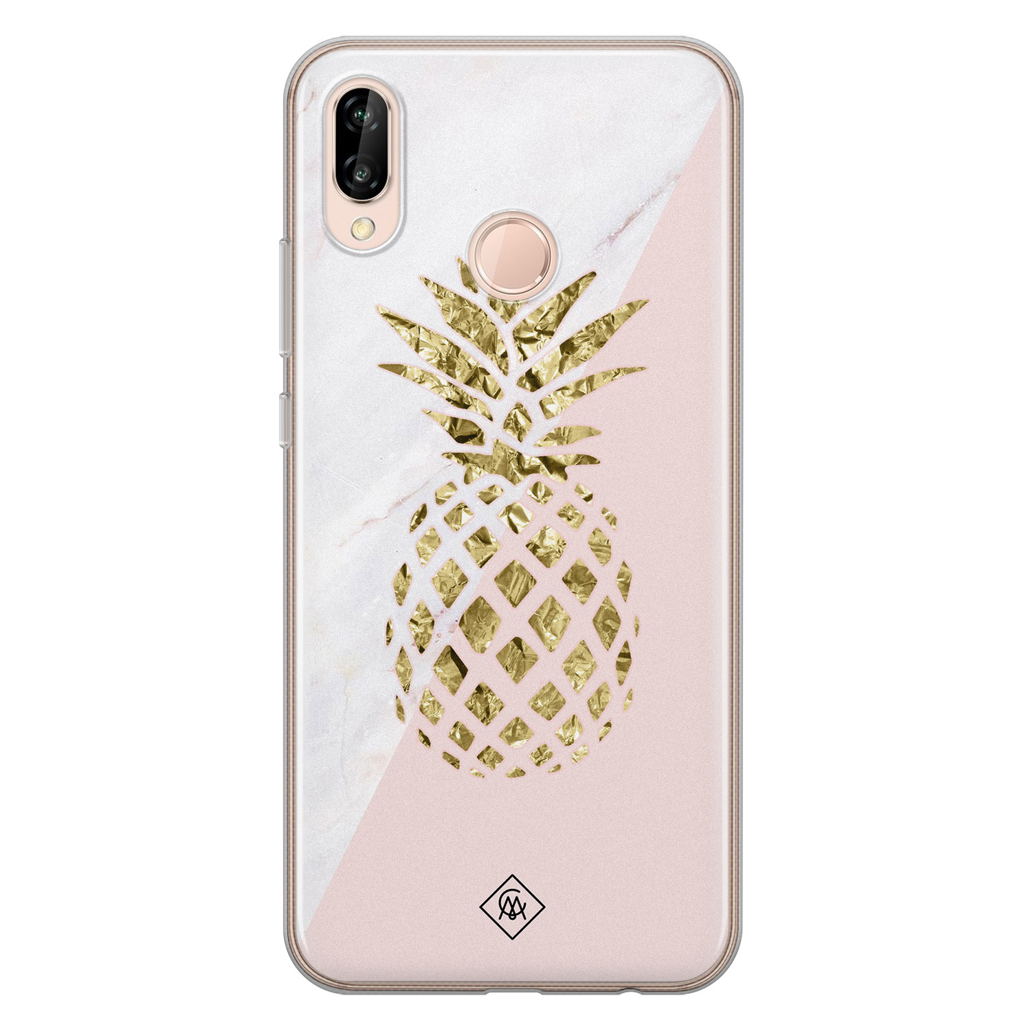 Huawei P20 Lite siliconen hoesje Ananas