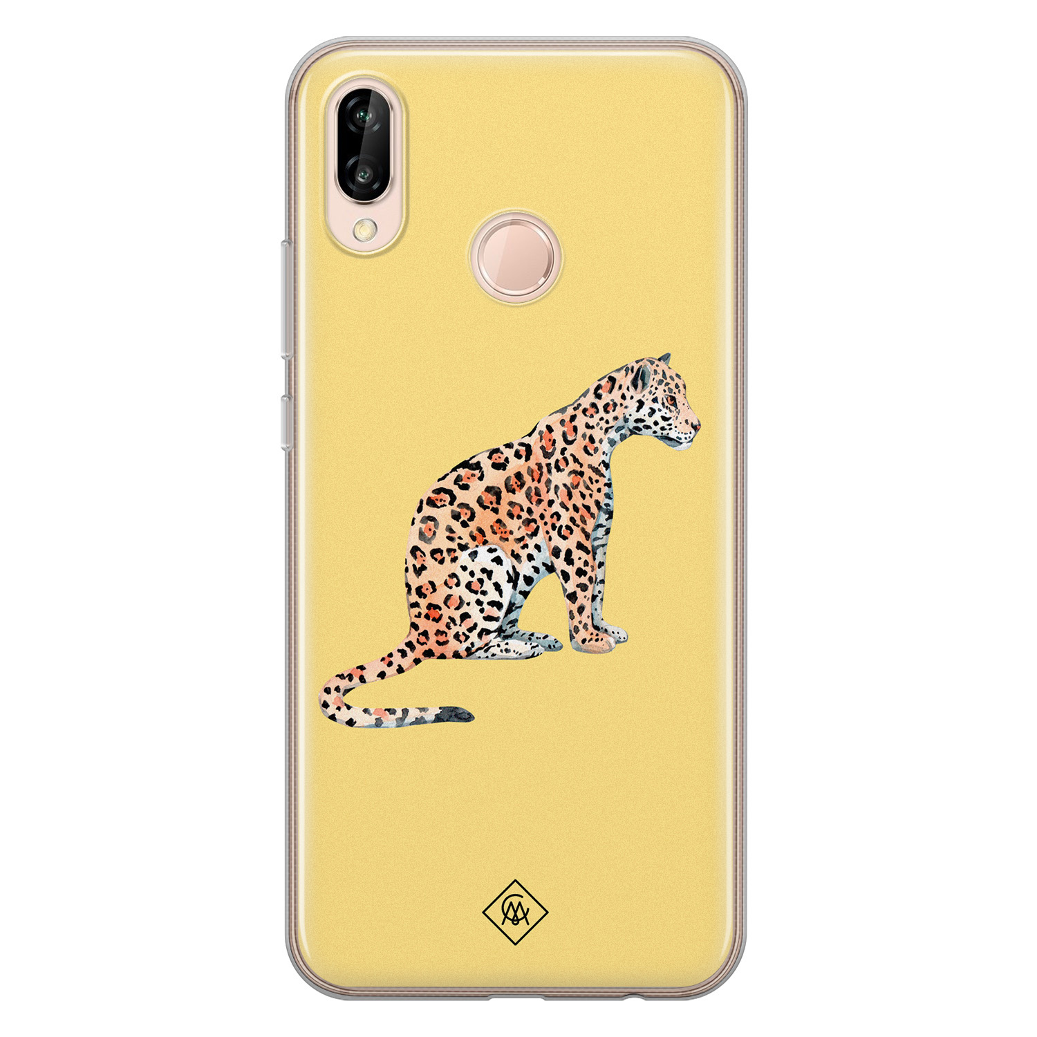 Huawei P20 Lite siliconen hoesje Leo wild