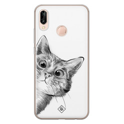 Casimoda Huawei P20 Lite siliconen hoesje - Peekaboo