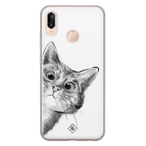 Casimoda Huawei P20 Lite siliconen hoesje - Peekaboo