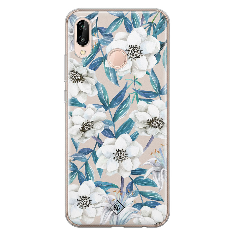 Casimoda Huawei P20 Lite siliconen telefoonhoesje - Touch of flowers