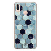 Casimoda Huawei P20 Lite siliconen hoesje - Blue cubes