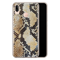 Casimoda Huawei P20 Lite siliconen hoesje - Golden snake