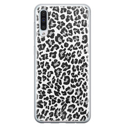 Casimoda Samsung Galaxy A70 siliconen hoesje - Luipaard grijs