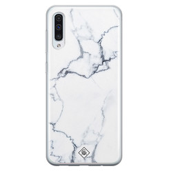 Casimoda Samsung Galaxy A70 siliconen hoesje - Marmer grijs