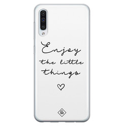 Casimoda Samsung Galaxy A70 siliconen hoesje - Enjoy life