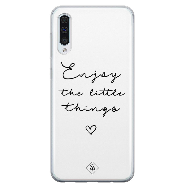 Casimoda Samsung Galaxy A70 siliconen hoesje - Enjoy life