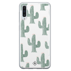 Casimoda Samsung Galaxy A70 siliconen hoesje - Cactus print