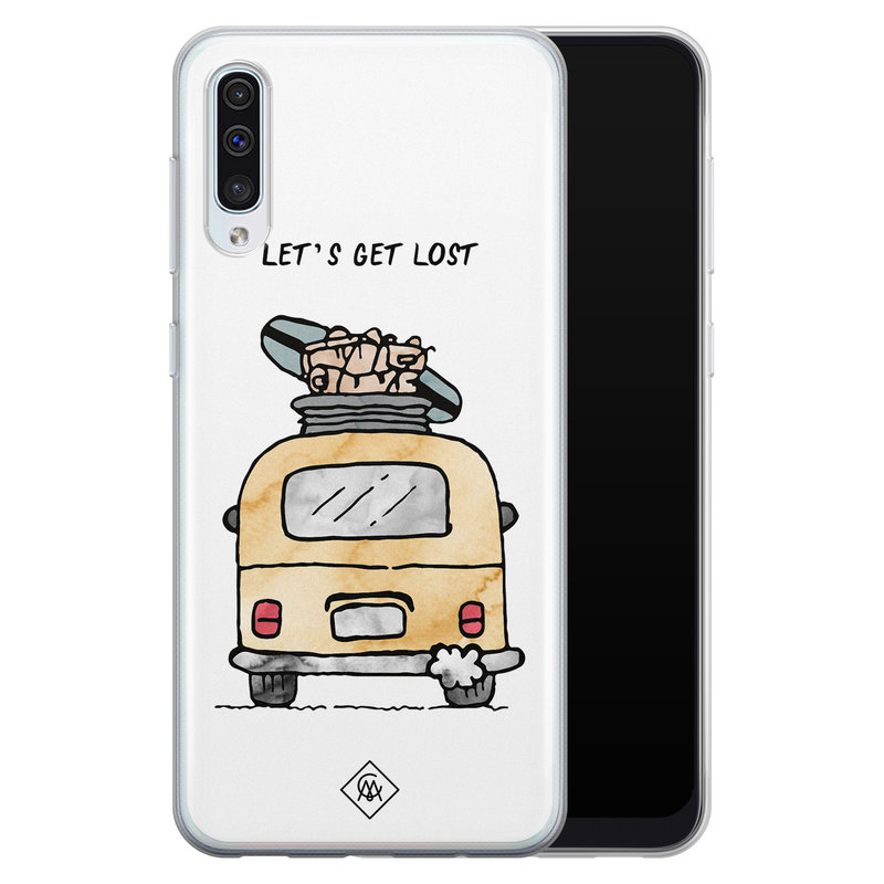 Casimoda Samsung Galaxy A70 siliconen hoesje - Let's get lost