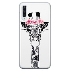 Casimoda Samsung Galaxy A70 siliconen hoesje - Giraffe