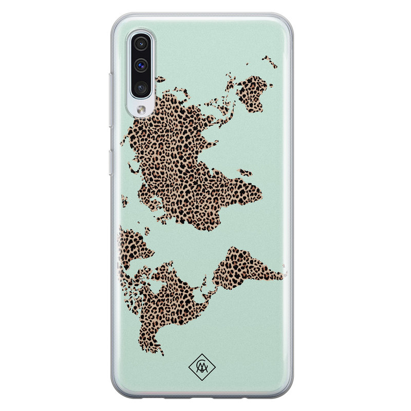 Casimoda Samsung Galaxy A70 siliconen hoesje - Wild world