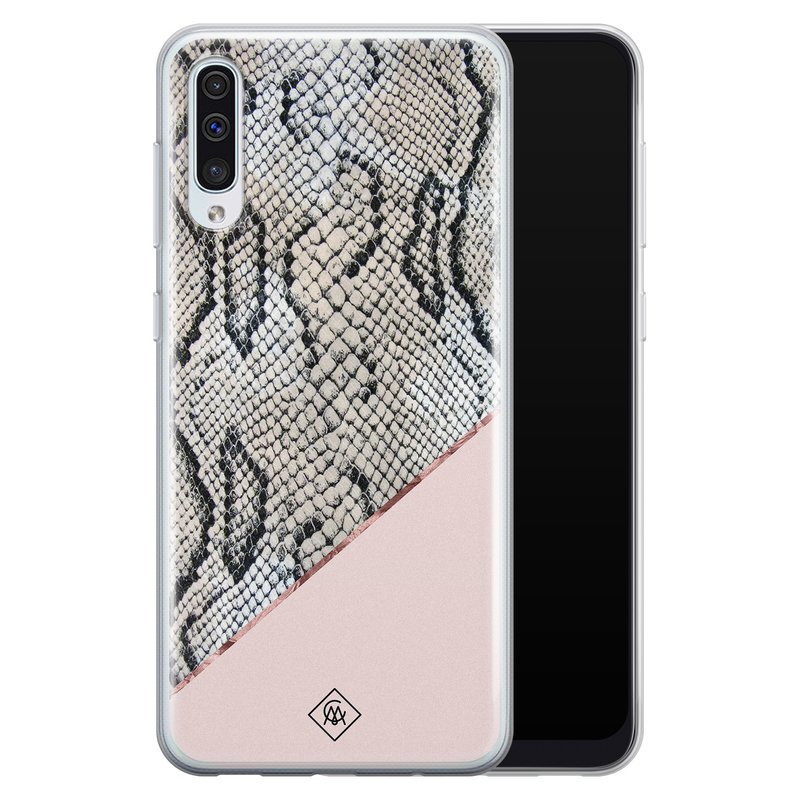 Casimoda Samsung Galaxy A70 siliconen hoesje - Snake print