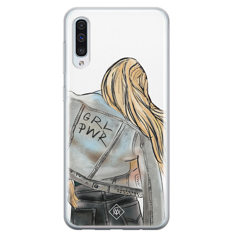 Casimoda Samsung Galaxy A70 siliconen hoesje - GRL PWR