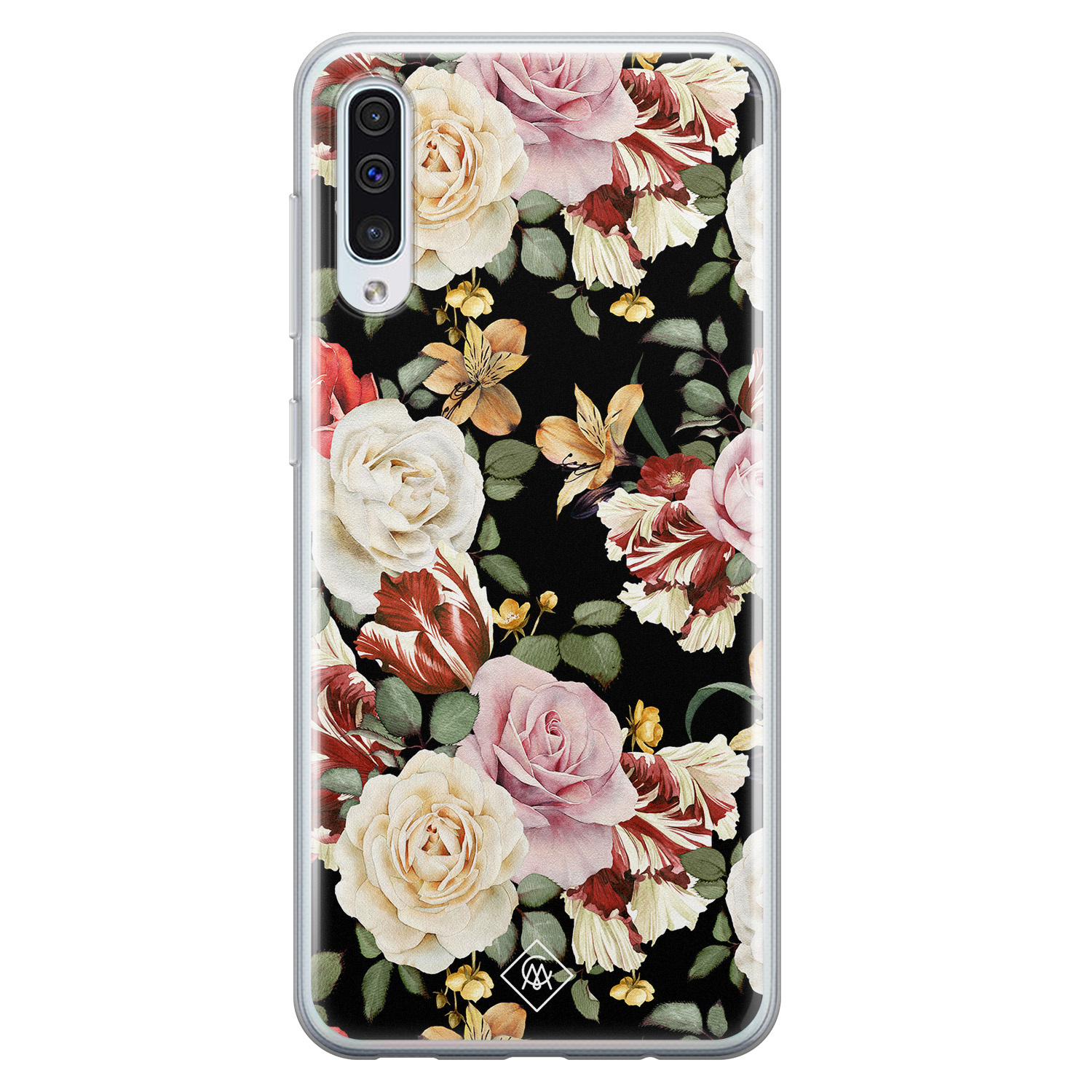 Samsung Galaxy A70 siliconen hoesje - Flowerpower