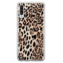 Casimoda Samsung Galaxy A70 siliconen hoesje - Golden wildcat