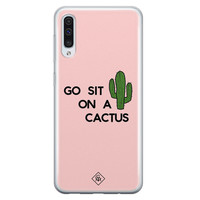 Casimoda Samsung Galaxy A70 siliconen hoesje - Go sit on a cactus