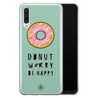 Casimoda Samsung Galaxy A70 siliconen hoesje - Donut worry