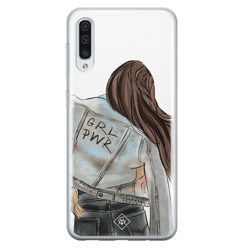 Casimoda Samsung Galaxy A70 siliconen hoesje - GRL PWR