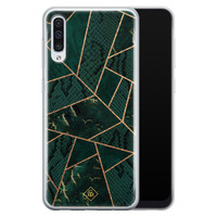 Casimoda Samsung Galaxy A70 siliconen hoesje - Abstract groen