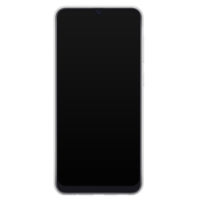 Casimoda Samsung Galaxy A70 siliconen telefoonhoesje - Parelmoer marmer