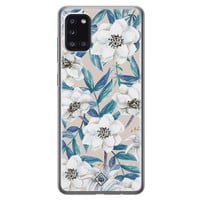 Casimoda Samsung Galaxy A31 siliconen telefoonhoesje - Touch of flowers