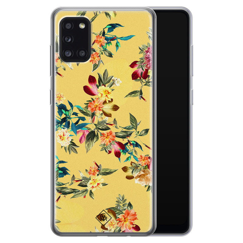 Casimoda Samsung Galaxy A31 siliconen hoesje - Floral days