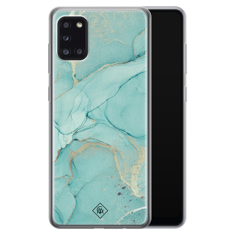 Casimoda Samsung Galaxy A31 siliconen hoesje - Touch of mint