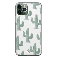 Casimoda iPhone 11 Pro siliconen telefoonhoesje - Cactus print