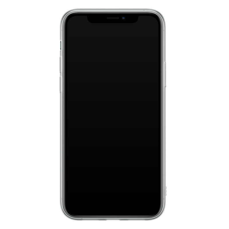 Casimoda iPhone 11 Pro siliconen hoesje - Chevron luipaard