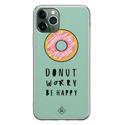 Casimoda iPhone 11 Pro siliconen hoesje - Donut worry