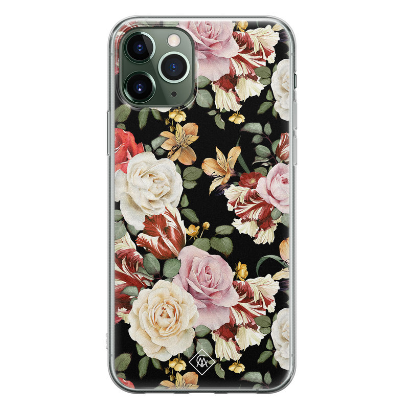 Casimoda iPhone 11 Pro siliconen hoesje - Flowerpower