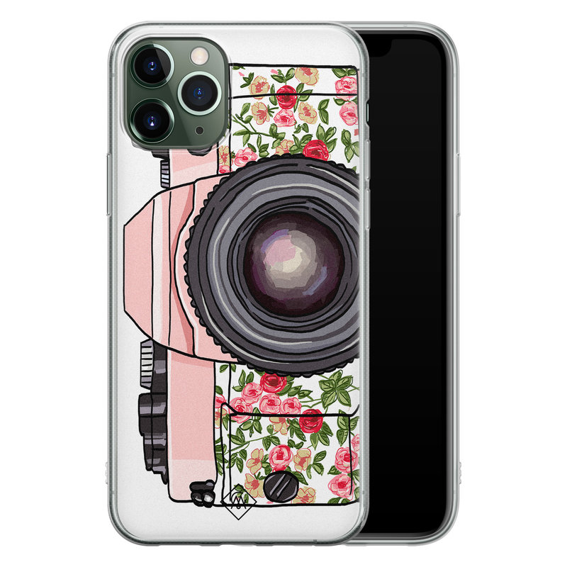 Casimoda iPhone 11 Pro siliconen telefoonhoesje - Hippie camera