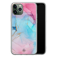 Casimoda iPhone 11 Pro siliconen hoesje - Marble colorbomb